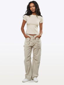 Womens | Tomboy Tee | Slim-Fit Tomboy-Cotton | Ivory