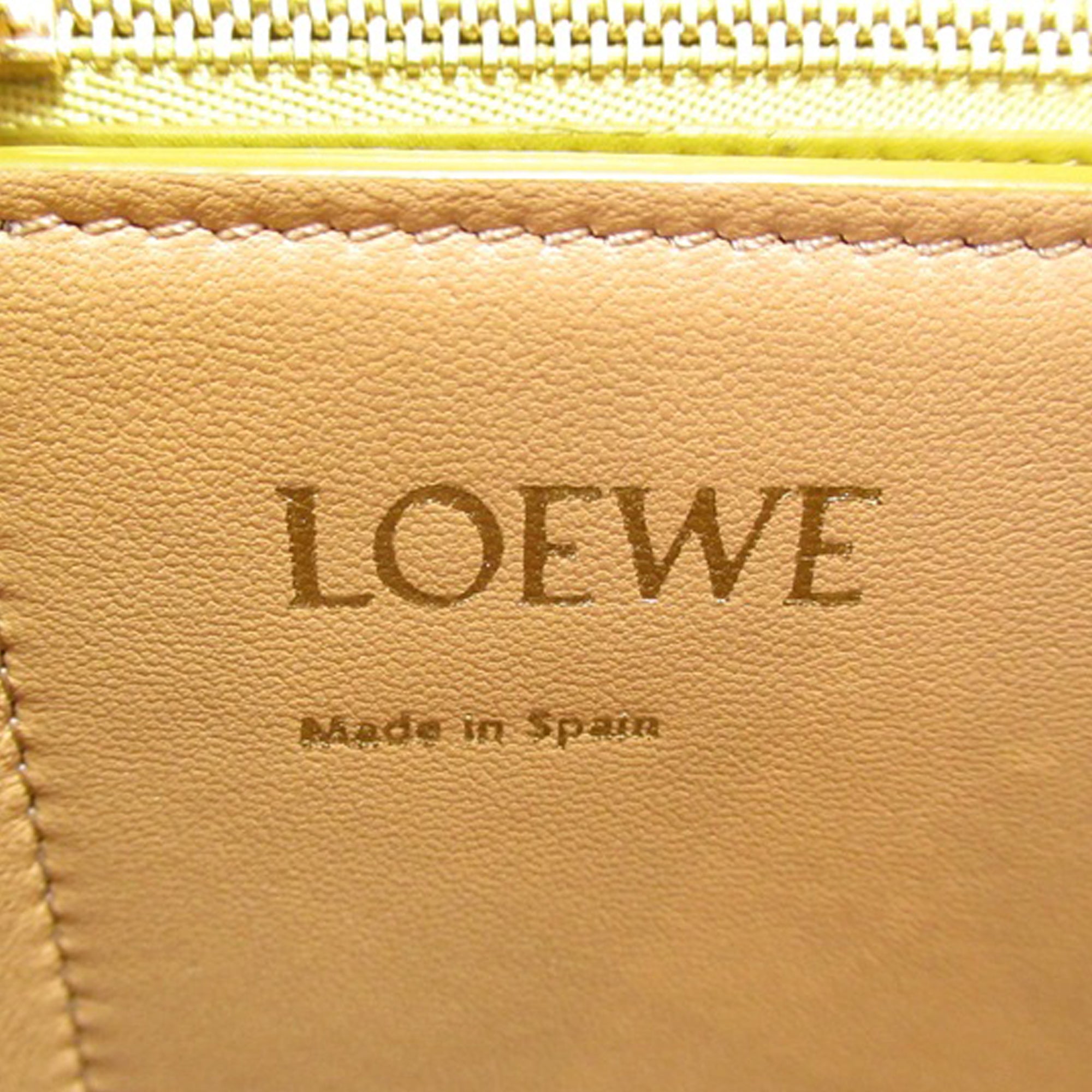 Loewe | Pre-Owned Small Leather Barcelona Crossbody | Yellow