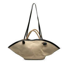 Jil Sander | Pre-Owned Canvas Sombrero Satchel | Brown/Beige