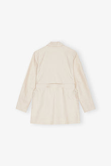 Ivory Cotton Melange Tailoring Blazer | Angora