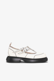 Ivory Mary Jane Shoes | Egret
