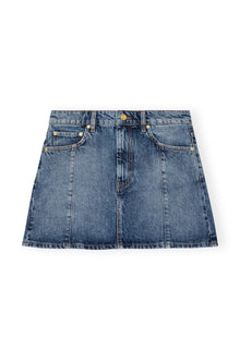 Sparkle Logo Denim Mini Skirt | Tint Wash