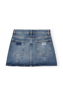 Sparkle Logo Denim Mini Skirt | Tint Wash