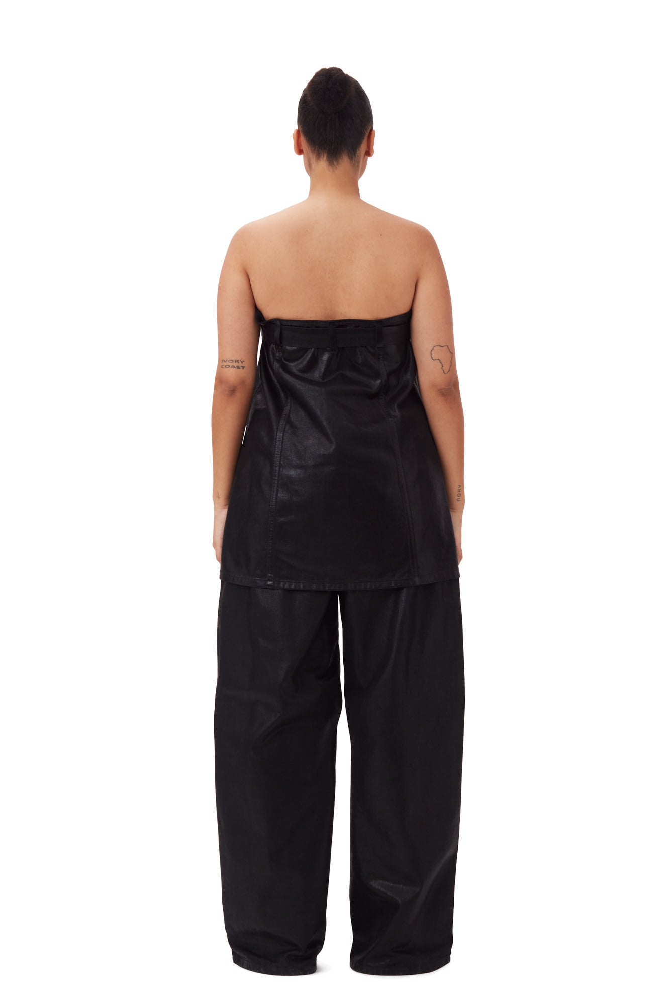 Foil Denim Corsage | Black