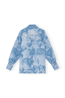 Bleach Denim Shirt | Light Blue Stone