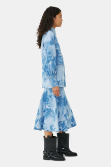 Bleach Denim Shirt | Light Blue Stone