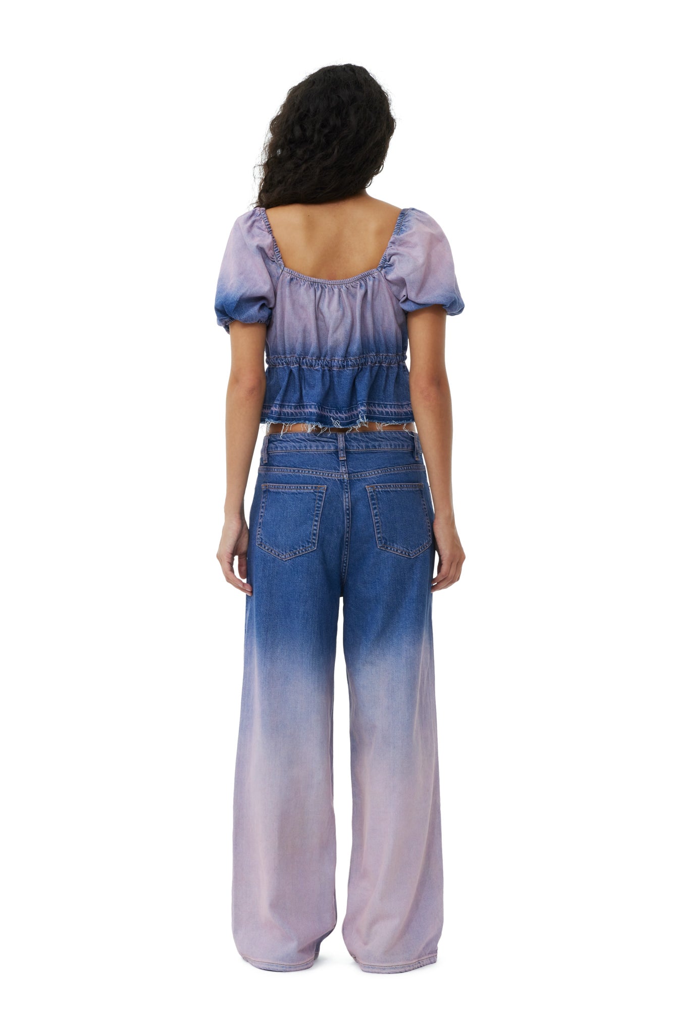 Bleach Future Denim Puff Sleeve Top | Bleach