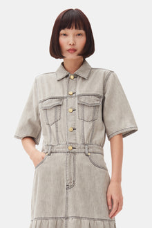 Future Denim Long Dress | Gray Quill