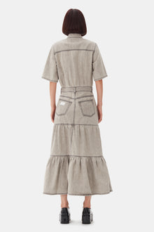Future Denim Long Dress | Gray Quill