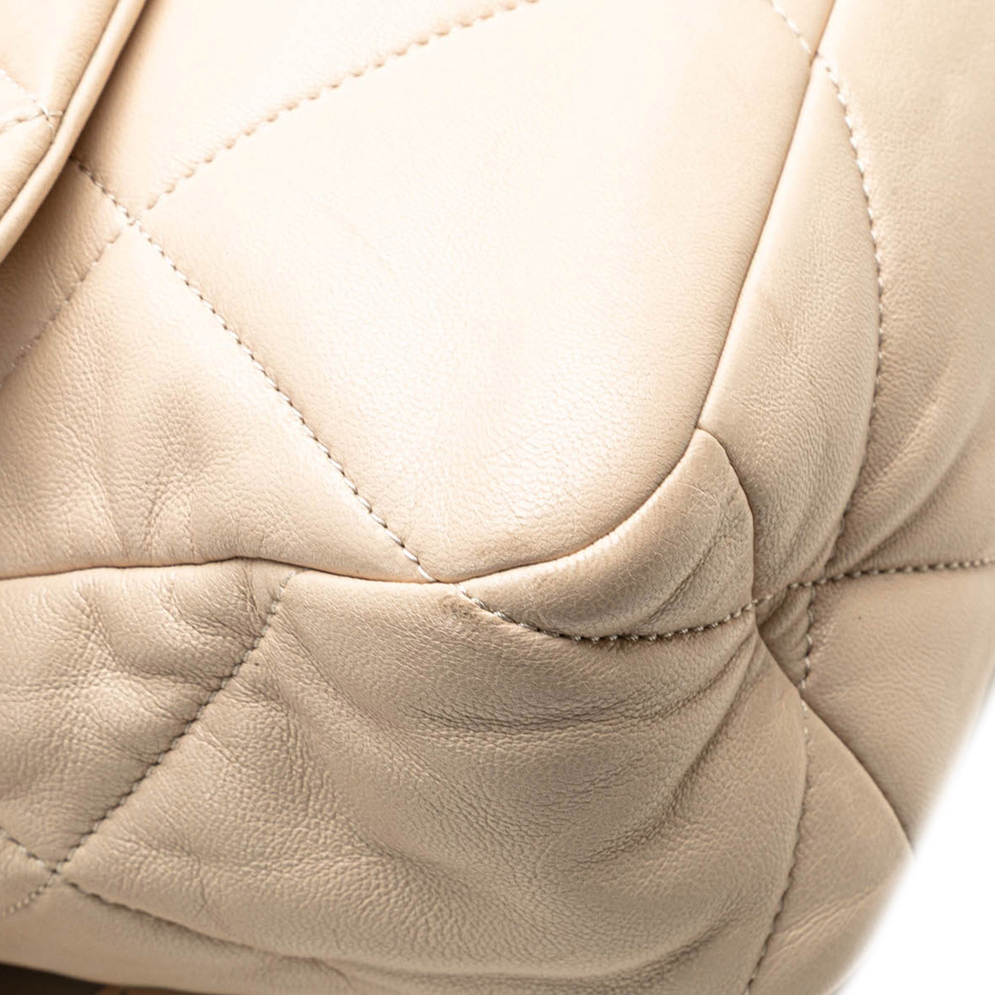 Chanel | Pre-Owned Large Lambskin 19 Flap | Brown/Beige