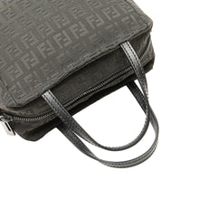 Fendi | Pre-Owned Mini Zucchino Canvas Handbag | Black
