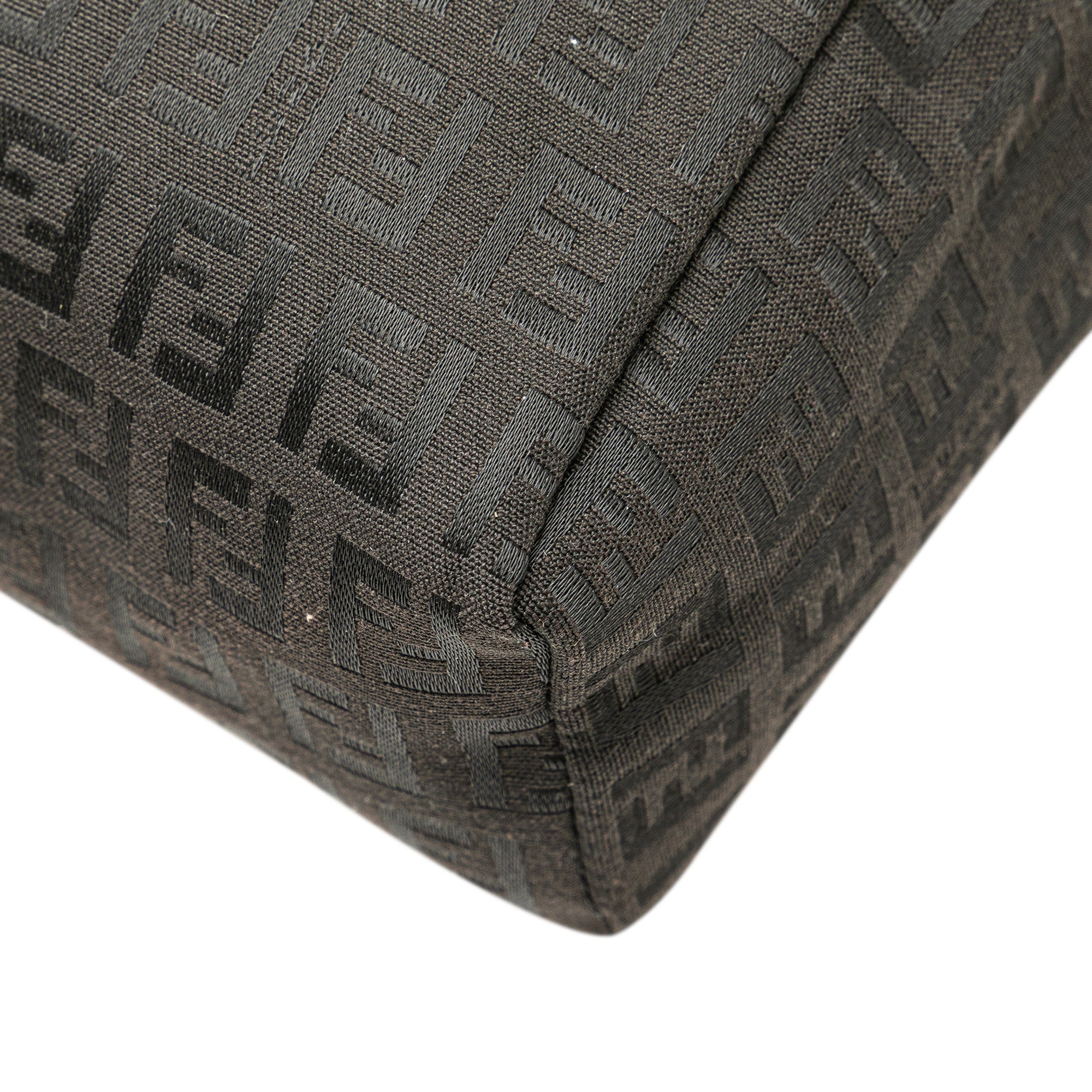 Fendi | Pre-Owned Mini Zucchino Canvas Handbag | Black