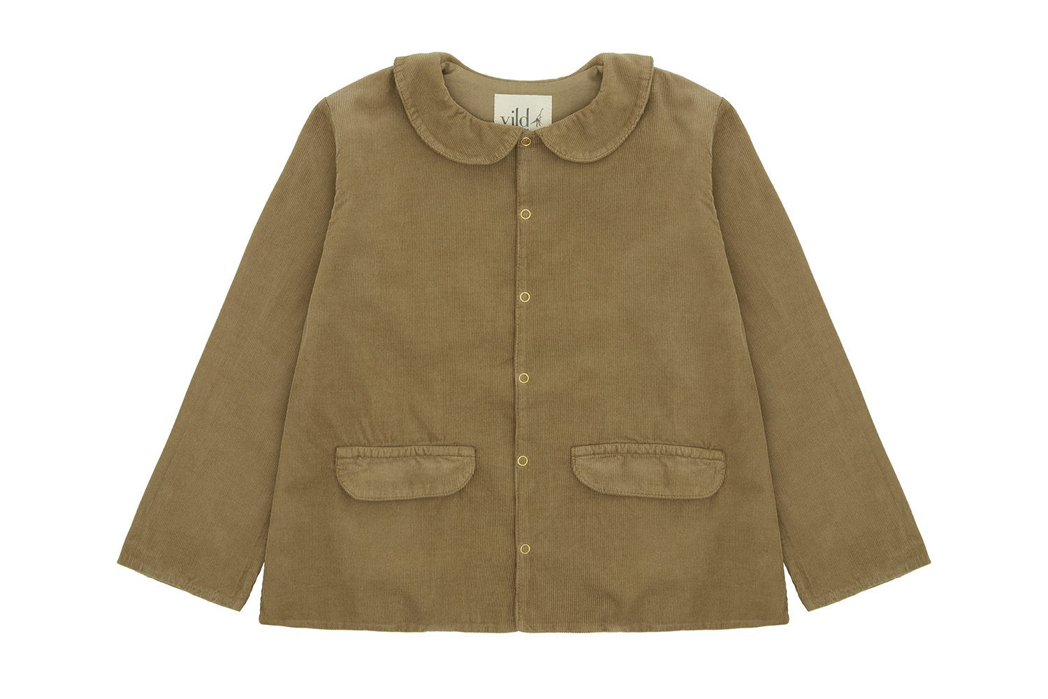 Unisex | Organic Corduroy Jacket | Beige - Natural Orange Plant Dye