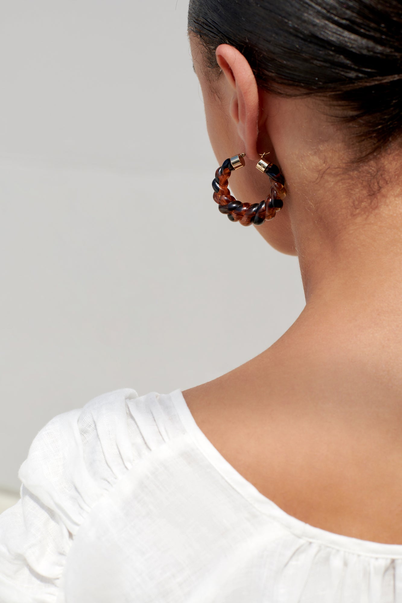 Janis Resin Hoop | Tortoise