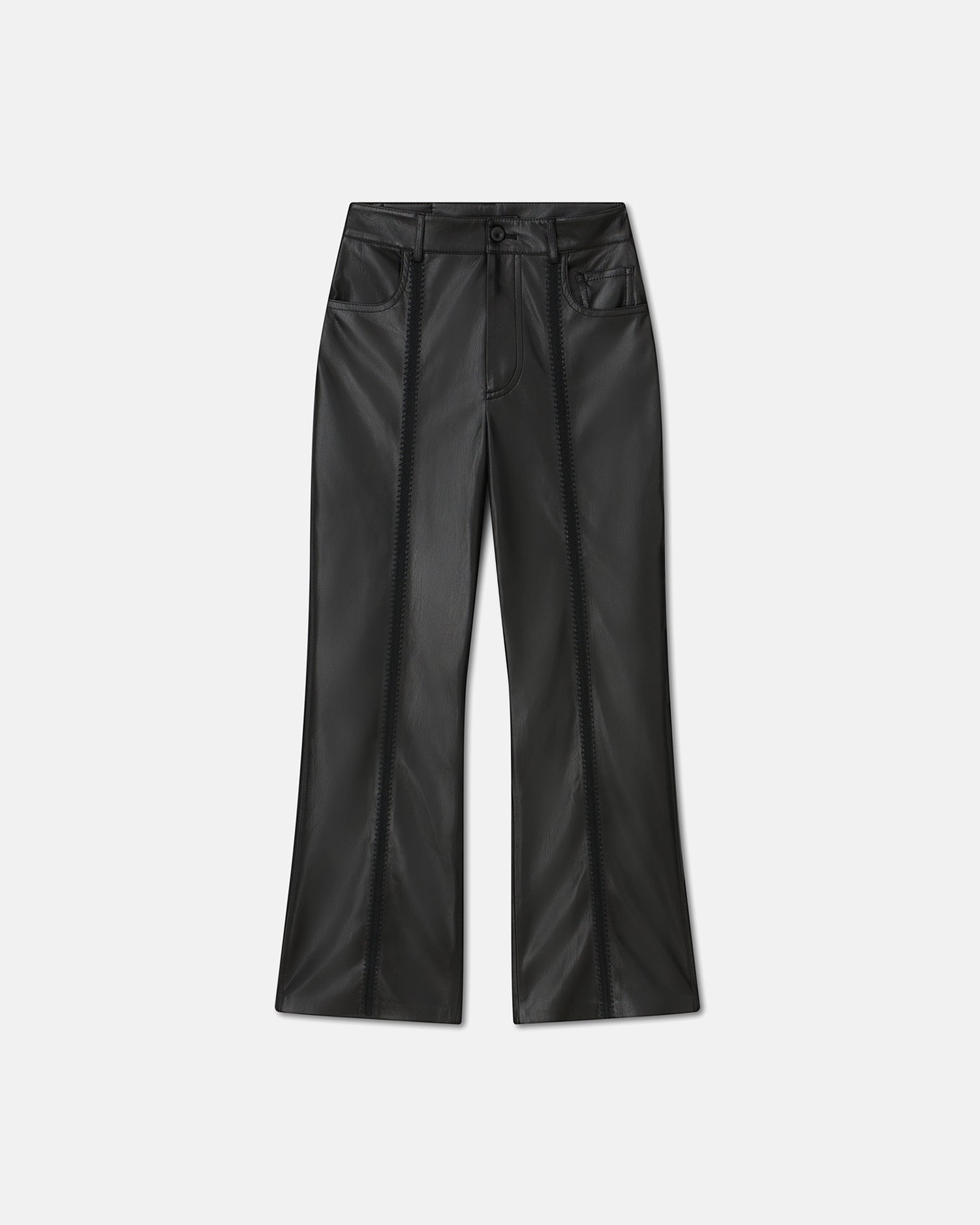 Jesca Saleokobor Alt-Leather Pants | Black