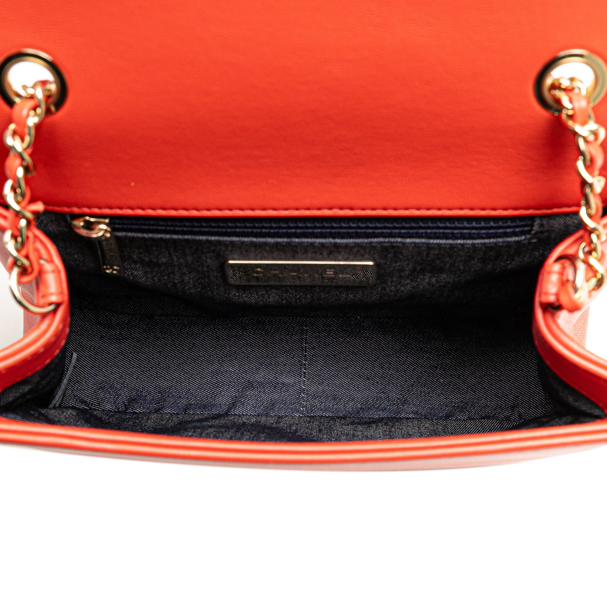 Chanel | Pre-Owned Lambskin CC Mania Flap | Red