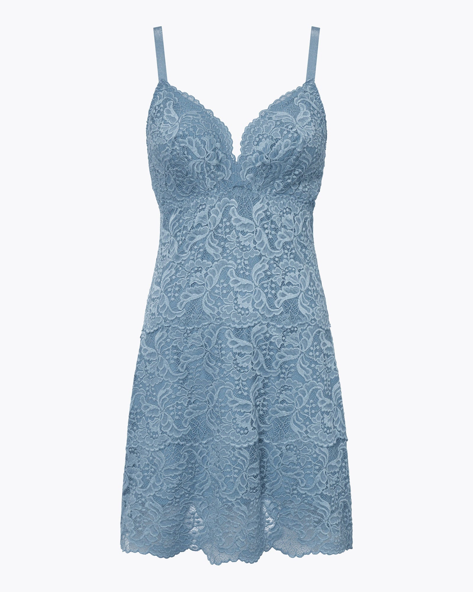 Blue Chemise - Jhansi Curvy Slip