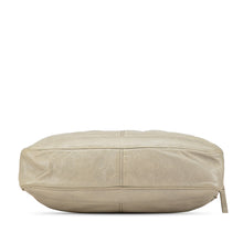 Balenciaga | Pre-Owned Lambskin Motocross Classic Bridge Satchel | Gray/Light Gray