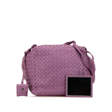 Bottega Veneta | Pre-Owned Nappa Intrecciato Cube Crossbody | Purple
