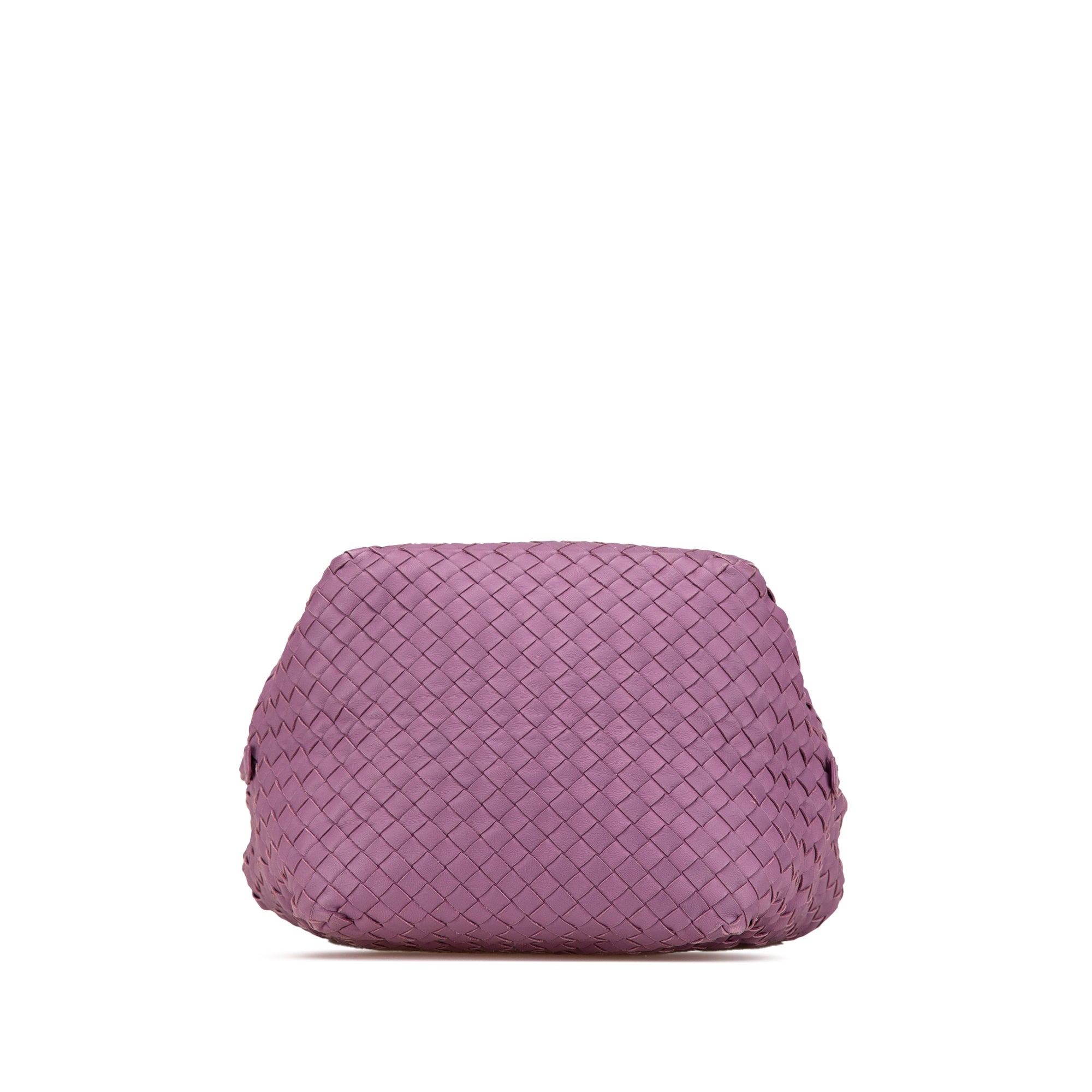 Bottega Veneta | Pre-Owned Nappa Intrecciato Cube Crossbody | Purple