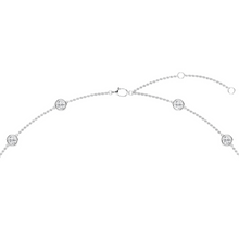 Womens | Station Necklace | 14K White Gold | 4 CTW Round Cut Natural Diamond | G-SI1