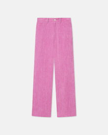 Womens | Josine Velvet Seersucker Baggy Pants | Orchid