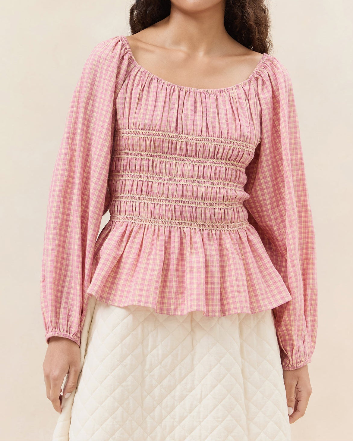 Color: Pink/Yellow Plaid