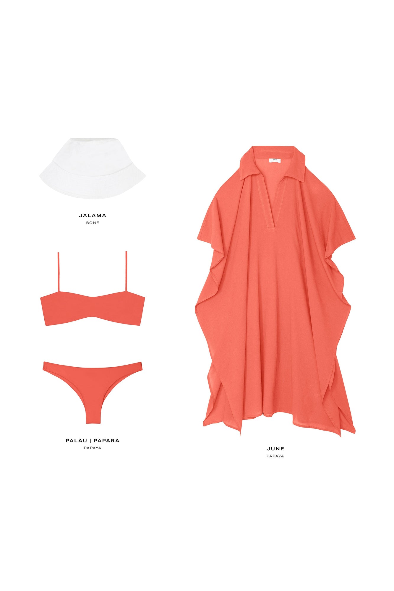 June Caftan | Papaya