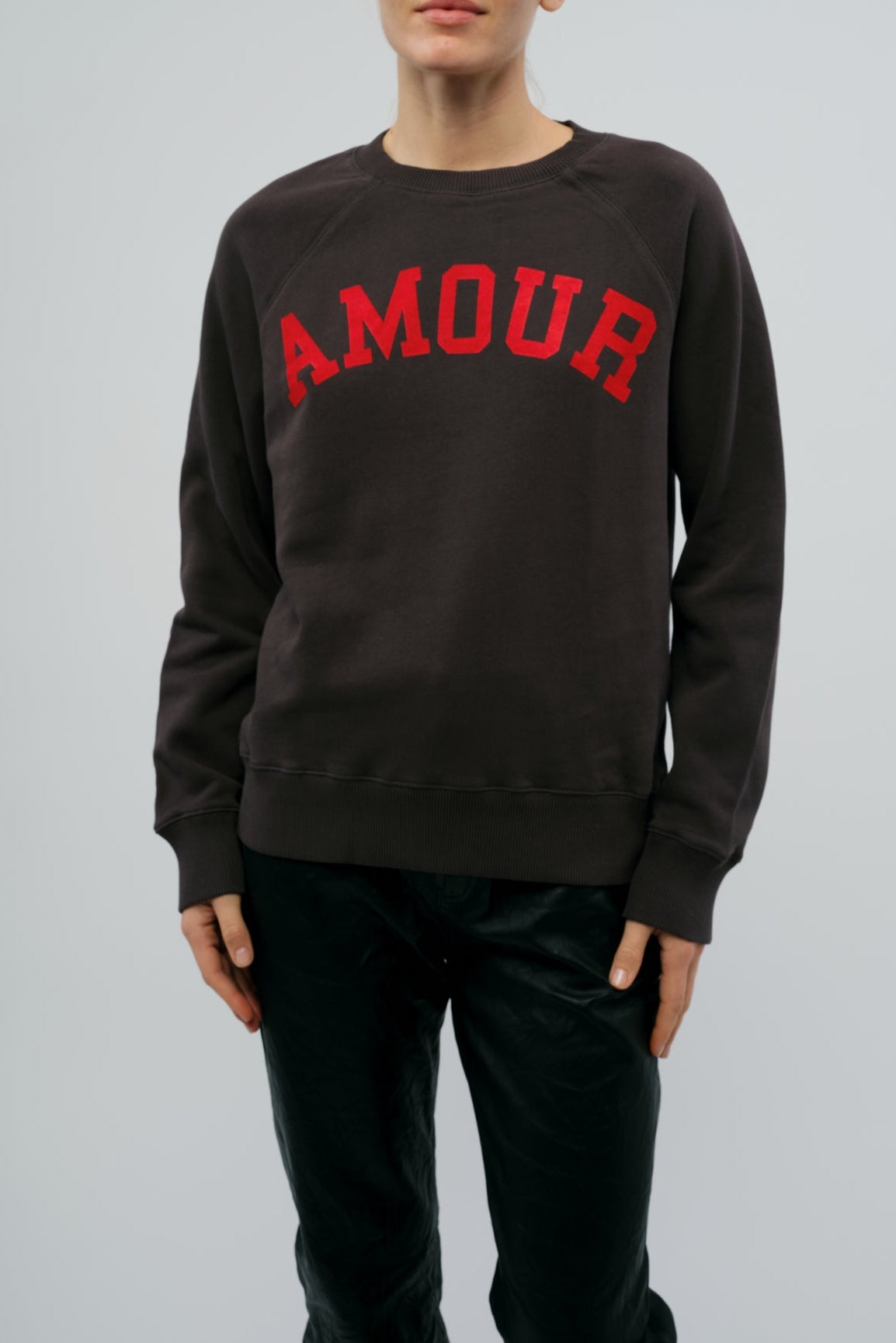 Upper Mo Amour Flock Sweatshirt | Carbon