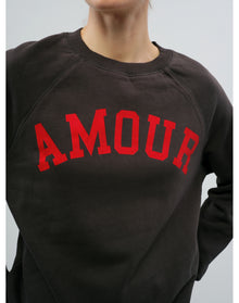 Upper Mo Amour Flock Sweatshirt | Carbon