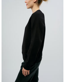 Upper Mo Heart Strass Sweatshirt | Black