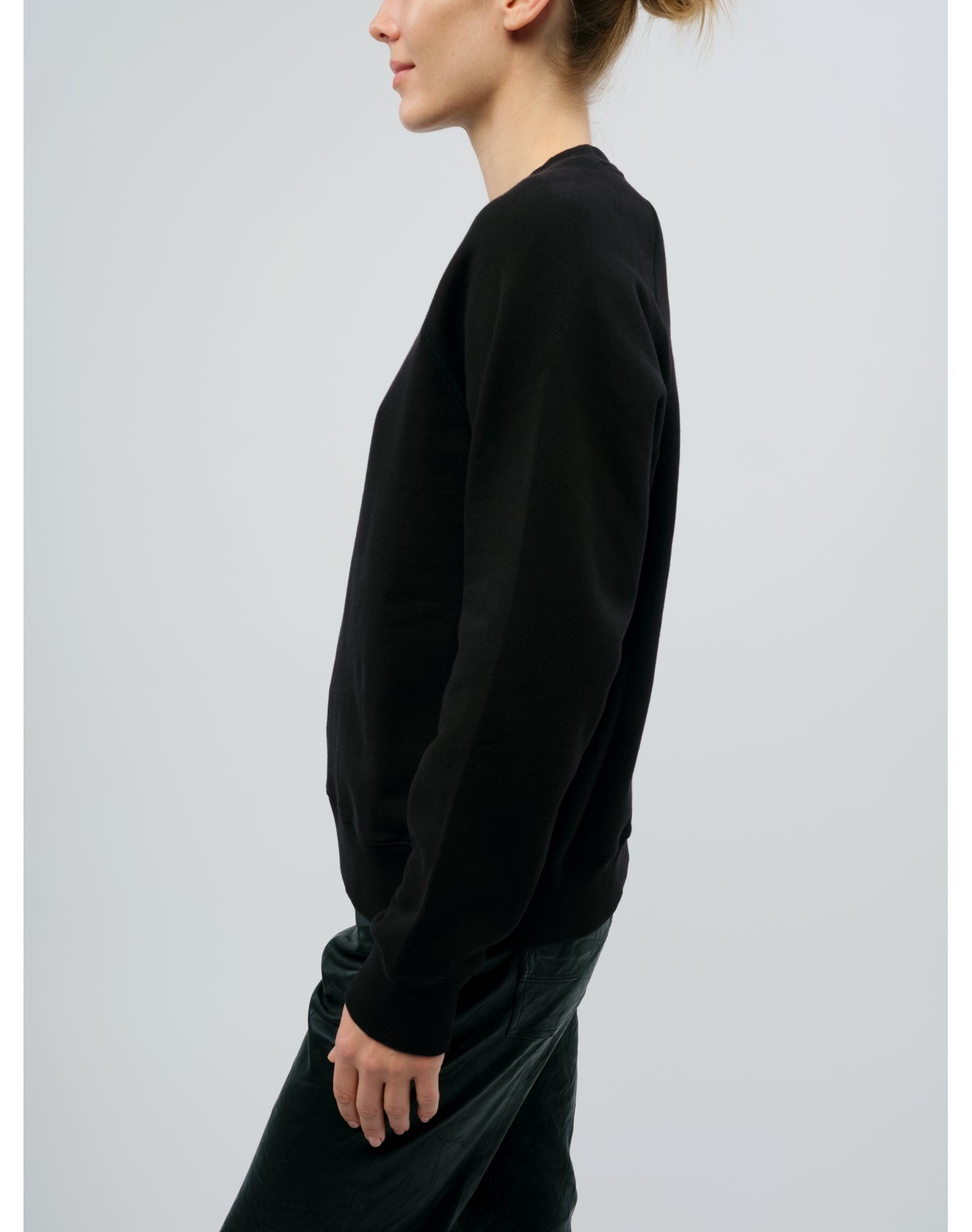 Upper Mo Heart Strass Sweatshirt | Black