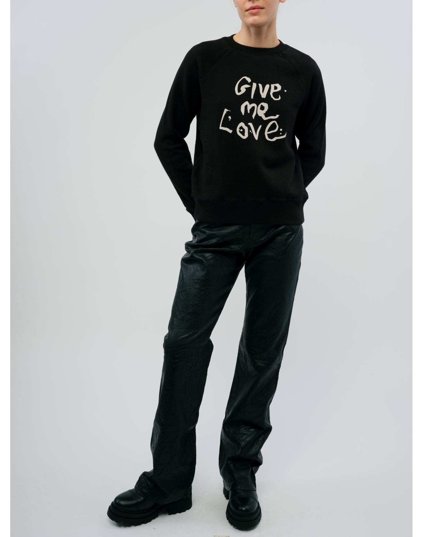 Upper Mo Give Me Love Sweatshirt | Black
