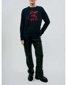 Upper Mo Give Me Love Sweatshirt | Navy Blue