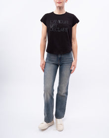 Woop HC Amour Declare Strass T-Shirt | Black