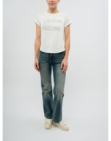 Woop HC Amour Declare Strass T-Shirt | Beige