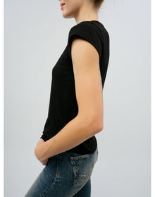 Skinny HC Heart Strass T-Shirt | Black