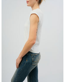 Skinny HC Heart Strass T-Shirt | Beige