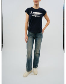 Skinny HC Amour Pour TJS T-Shirt | Navy Blue