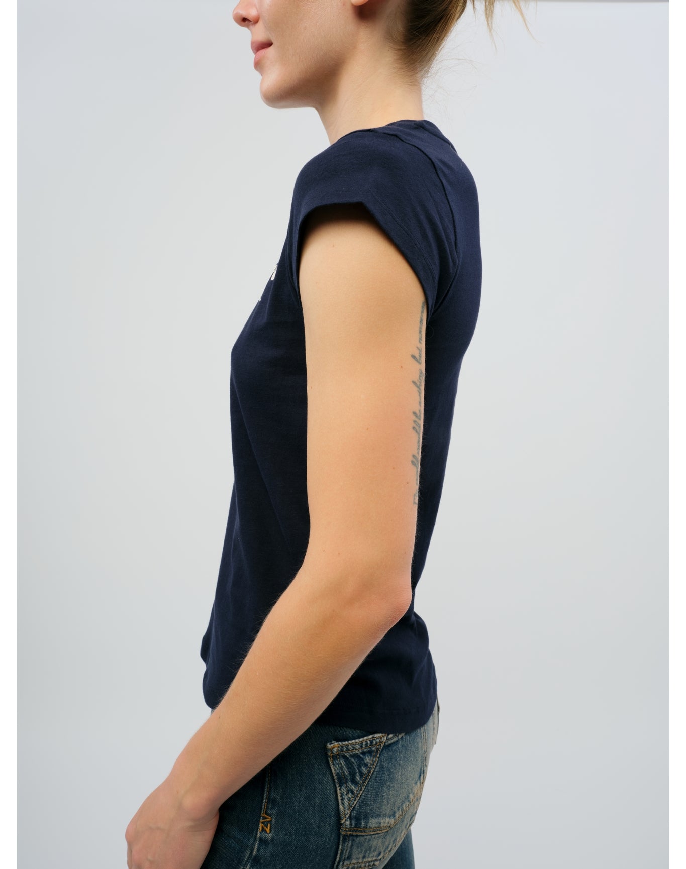 Skinny HC Amour Pour TJS T-Shirt | Navy Blue