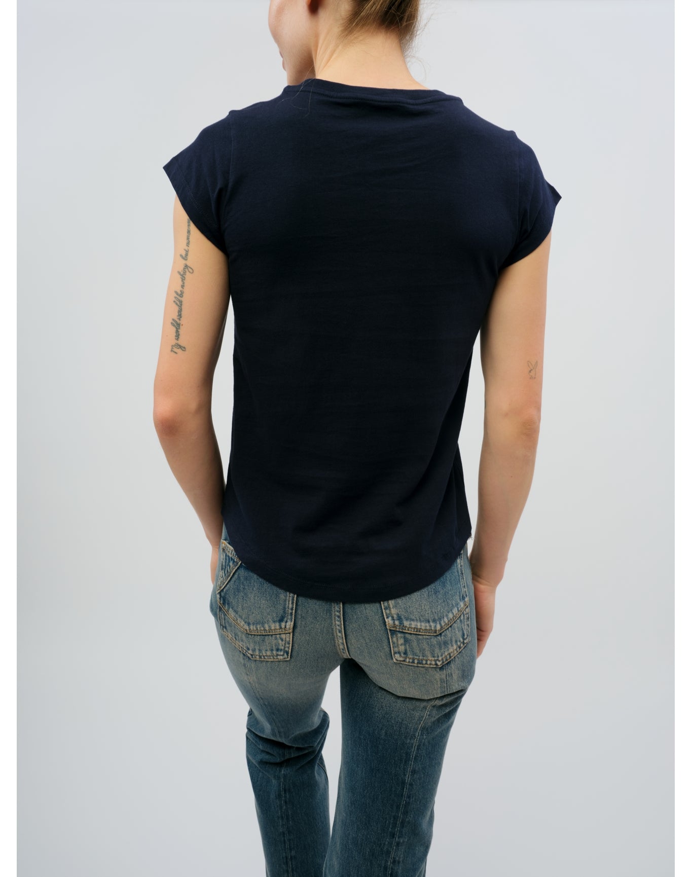 Skinny HC Amour Pour TJS T-Shirt | Navy Blue