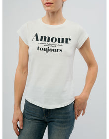Skinny HC Amour Pour TJS T-Shirt | Beige