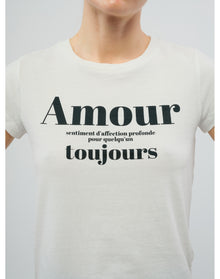 Skinny HC Amour Pour TJS T-Shirt | Beige