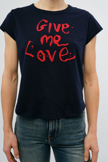 Woop Hc Give Me Love T-Shirt | Navy Blue