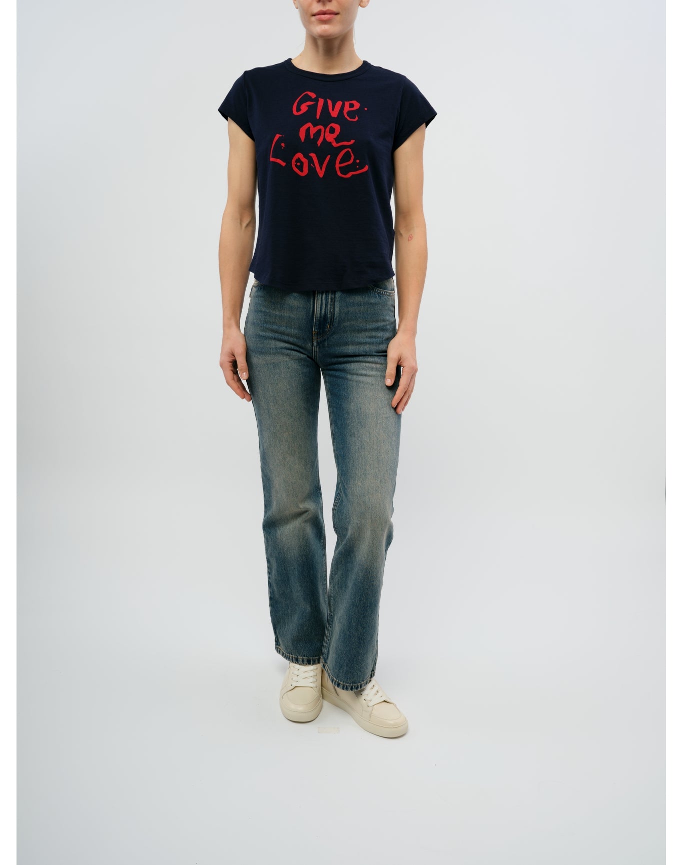 Woop Hc Give Me Love T-Shirt | Navy Blue