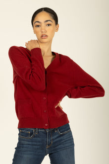 Jacqueline Cardigan | Crimson Red
