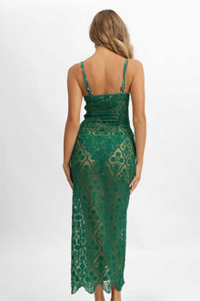 Women | Jade Maxi Dress | Emerald Lace