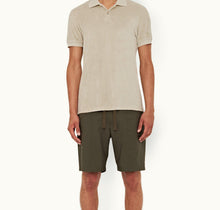 Jarrett Towelling Classic Fit Towelling Polo Shirt | Parched Green