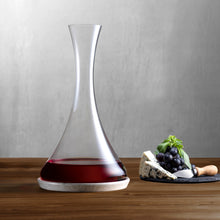 Jazz Wine Decanter With Marble Base | Clear Crystal