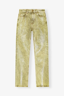 Jeans in Green Foil | Golden Cypress